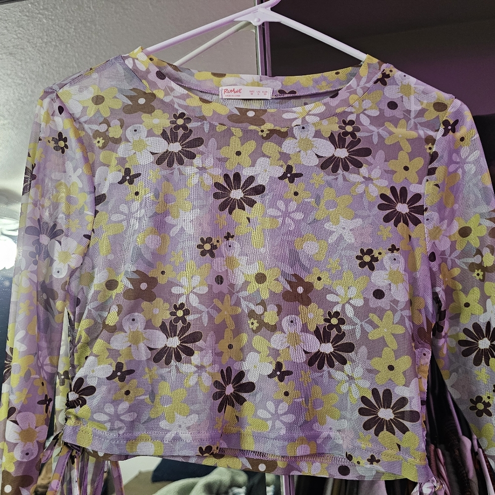 See through long sleeve